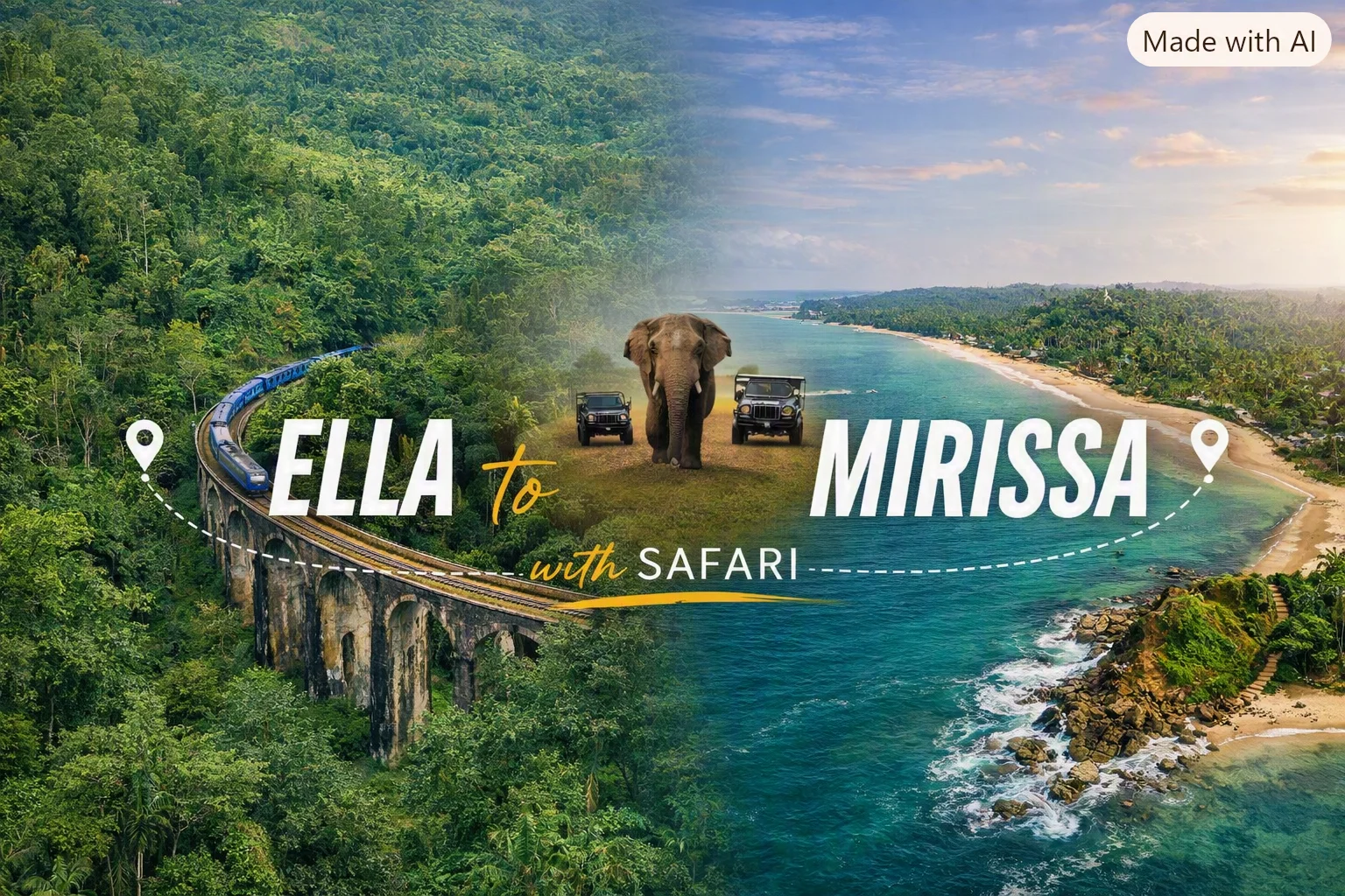 Ella to Mirissa Shuttle & Udawalawe Safari Drive