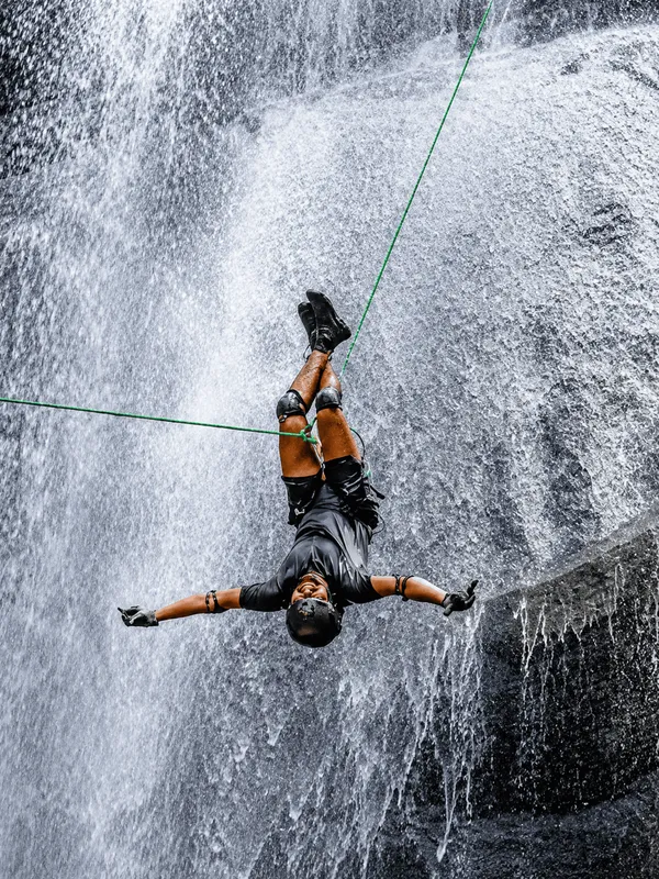 105ft Waterfall Rappelling Kitulgala
